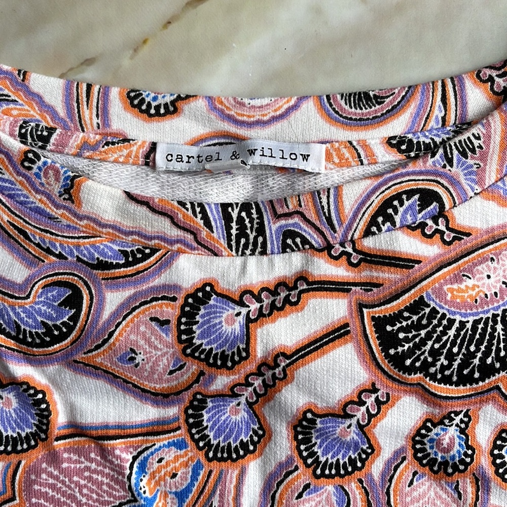 CARTEL & WILLOW | Willa Sweat in paisley boho print - Picture 7 of 12